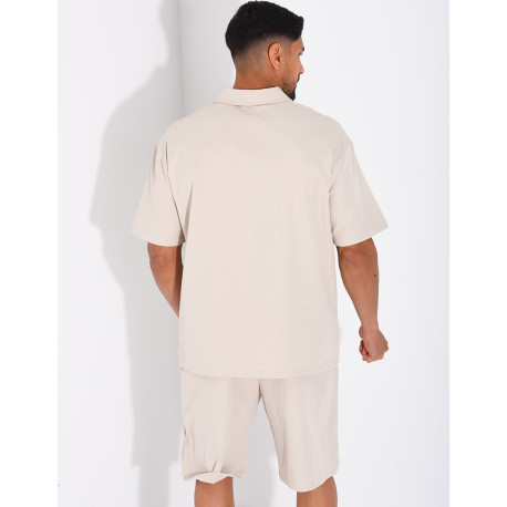 Ensemble short et polo à poche
