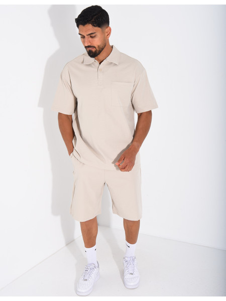 Ensemble short et polo à poche