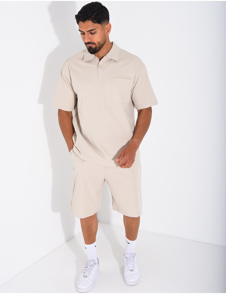 Ensemble short et polo à poche