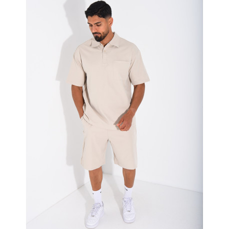 Ensemble short et polo à poche