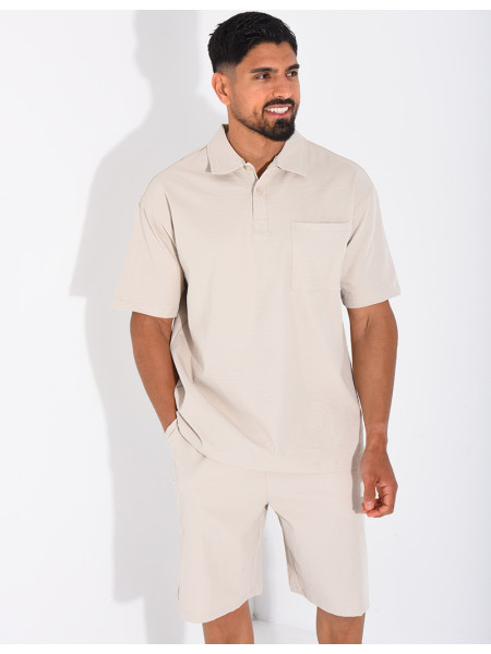 Ensemble short et polo à poche