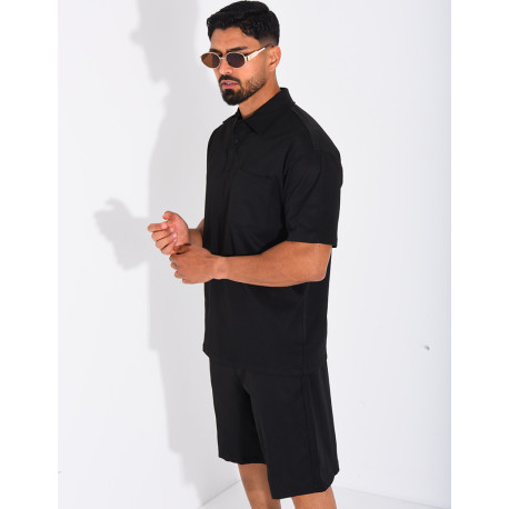 Ensemble short et polo à poche