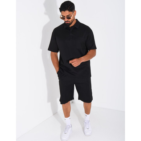 Ensemble short et polo à poche