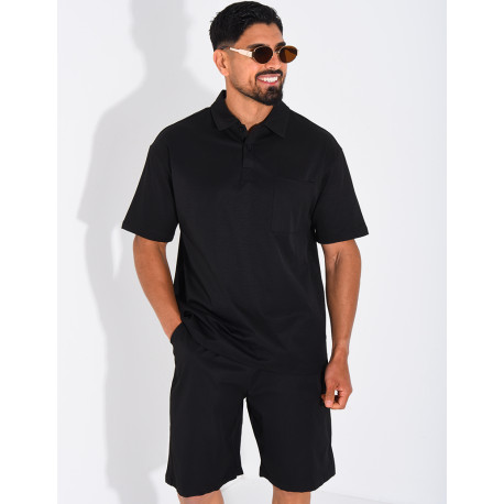 Ensemble short et polo à poche