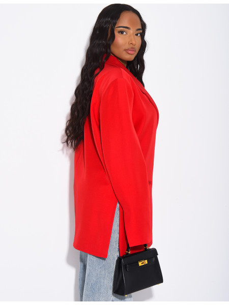 Blazer oversize à fentes