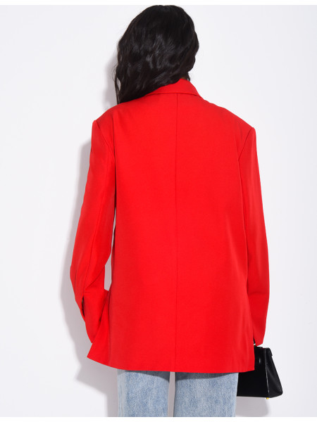 Blazer oversize à fentes