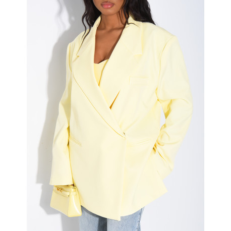 Blazer oversize à fentes