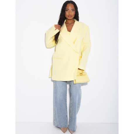 Blazer oversize à fentes