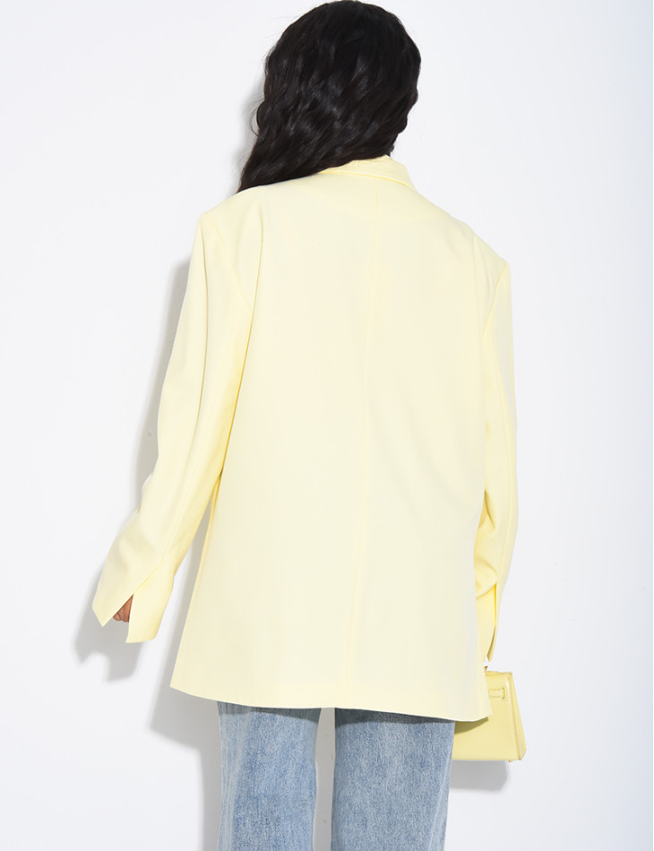 Blazer oversize à fentes