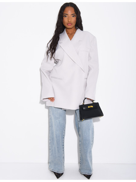 Blazer oversize à fentes