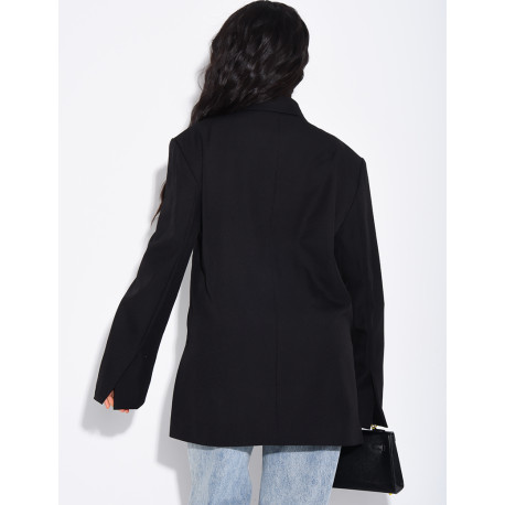 Oversized blazer with side slits