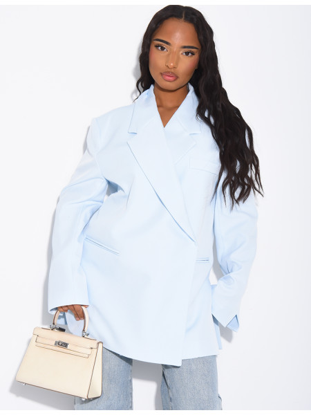 Oversized blazer with slits