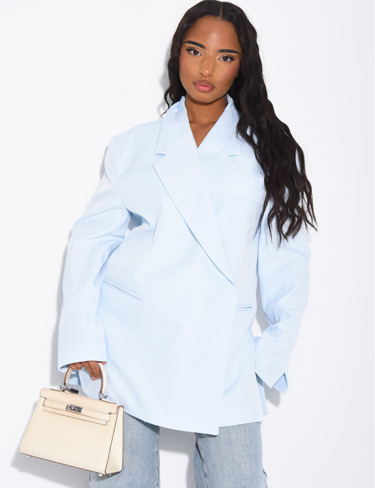Oversized blazer with slits