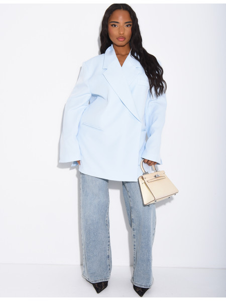 Oversized blazer with slits