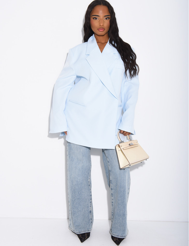 Oversized blazer with slits