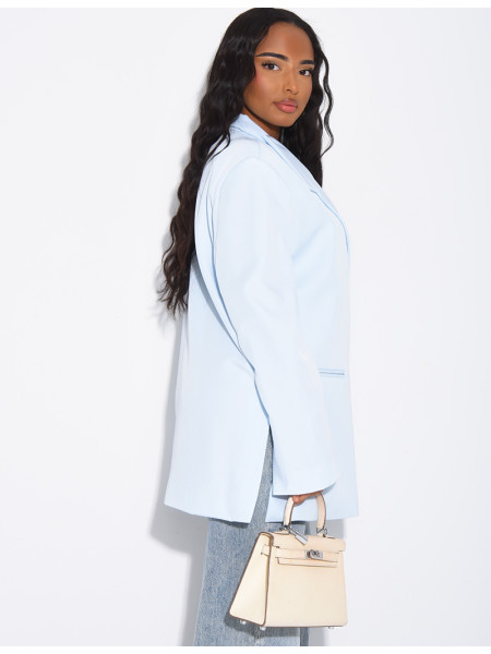 Oversized blazer with slits