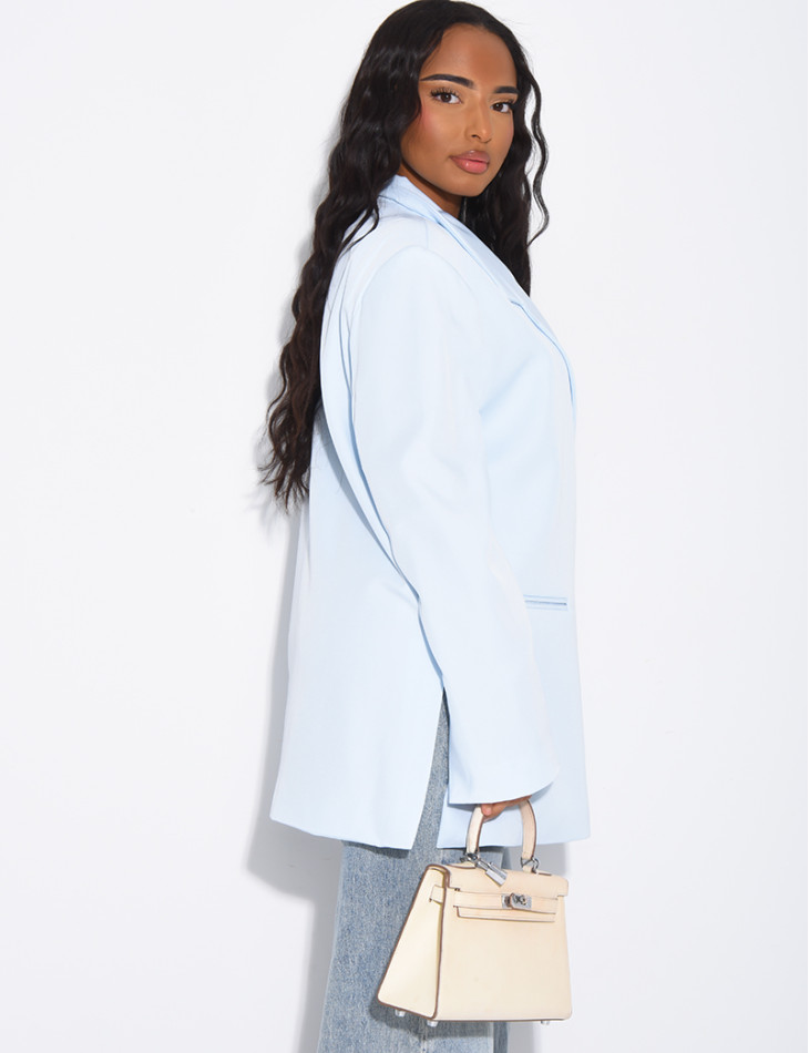 Oversized blazer with slits