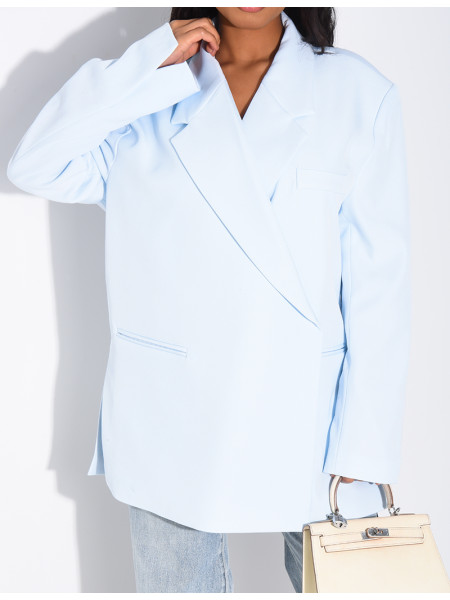 Oversized blazer with slits