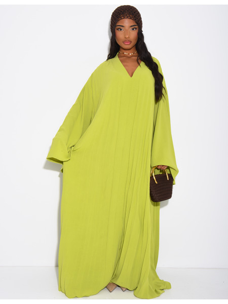 Robe longue & ample plissée