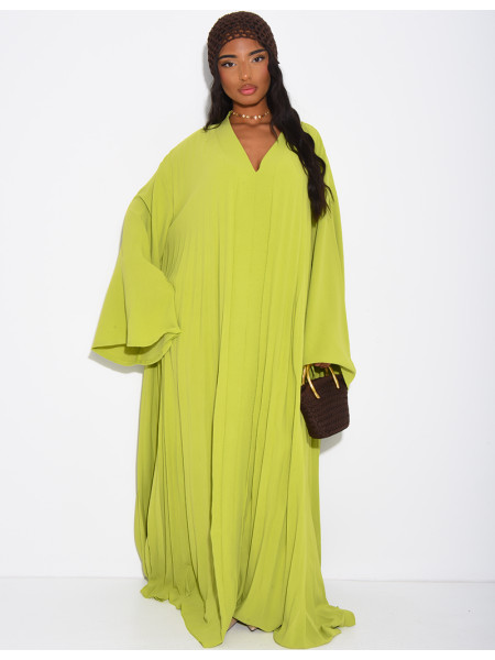 Robe longue & ample plissée
