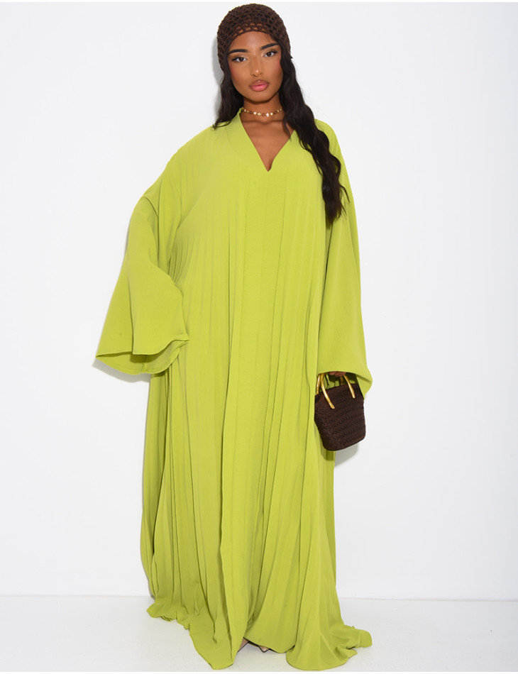 Robe longue & ample plissée
