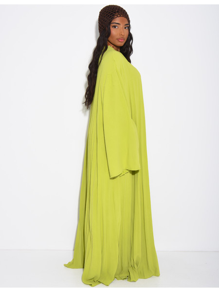 Robe longue & ample plissée