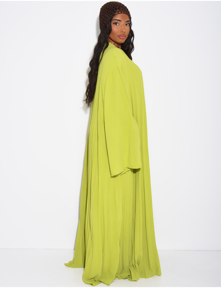 Robe longue & ample plissée