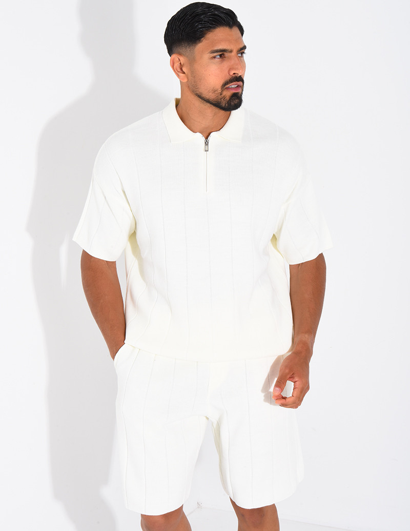 Ensemble côtelé short et...
