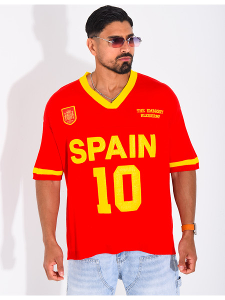 T-shirt côtelé "Spain"
