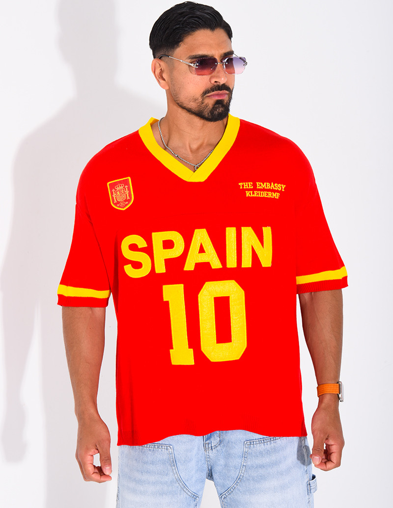 T-shirt côtelé "Spain"