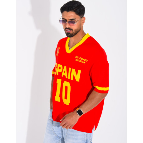T-shirt côtelé "Spain"