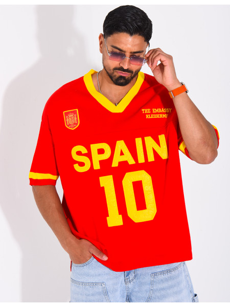 T-shirt côtelé "Spain"