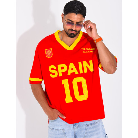 T-shirt côtelé "Spain"