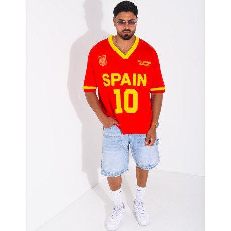 T-shirt côtelé "Spain"