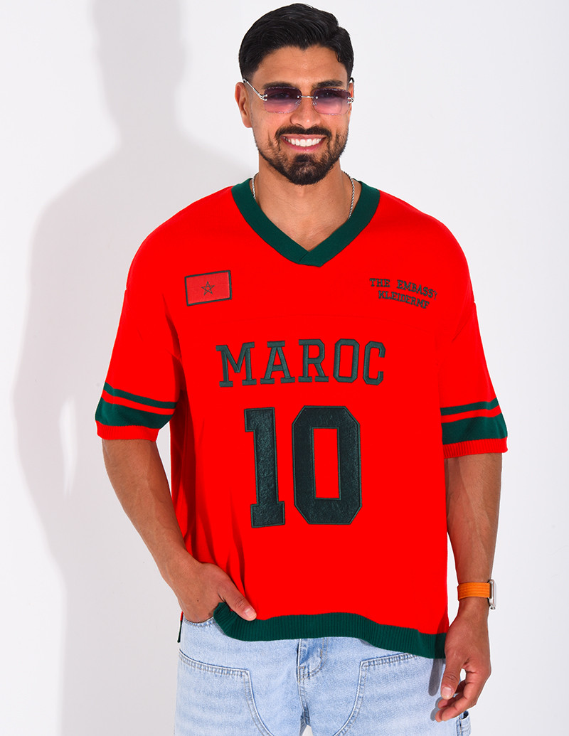 T-shirt côtelé "Maroc"