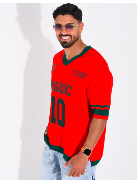 T-shirt côtelé "Maroc"