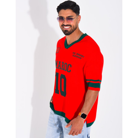T-shirt côtelé "Maroc"