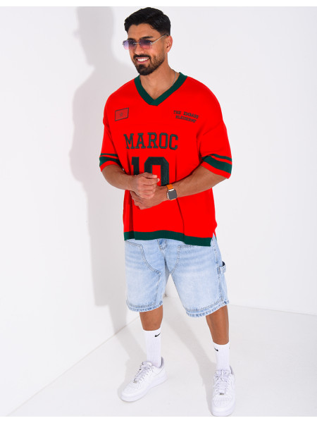 T-shirt côtelé "Maroc"