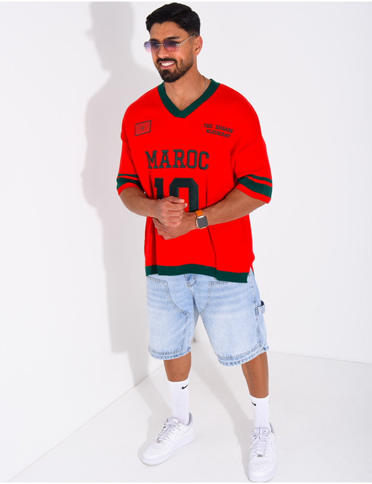 T-shirt côtelé "Maroc"