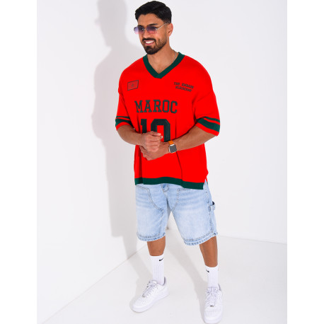 T-shirt côtelé "Maroc"