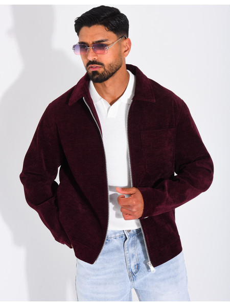 Veste fine en velours