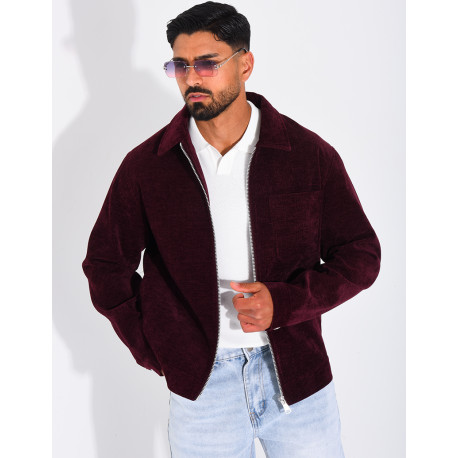 Veste fine en velours