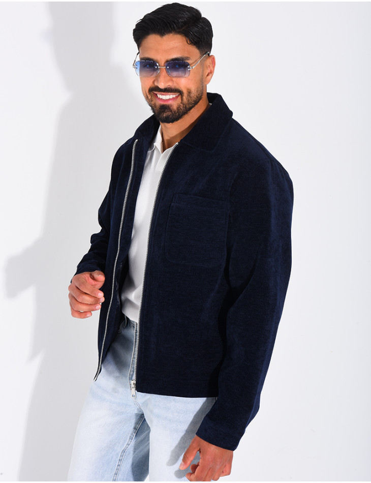 Veste fine en velours