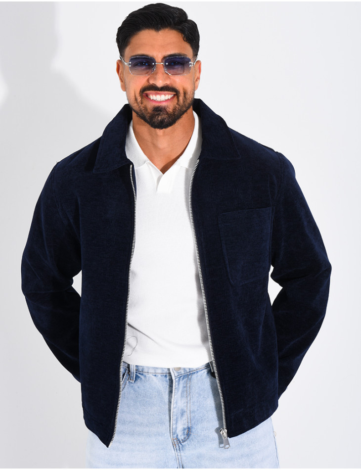Veste fine en velours