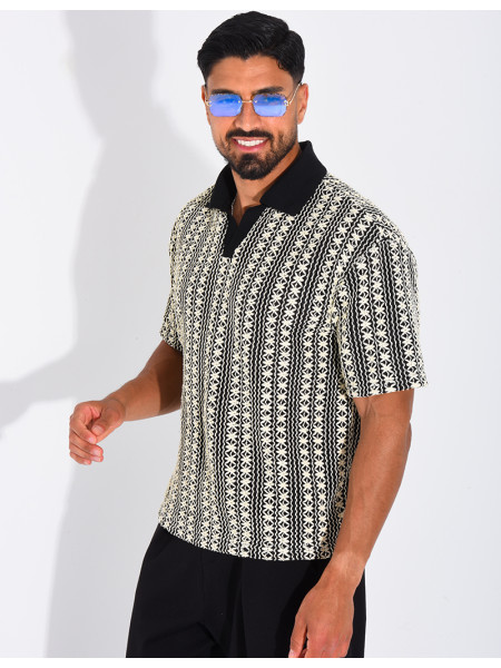 Polo à motifs