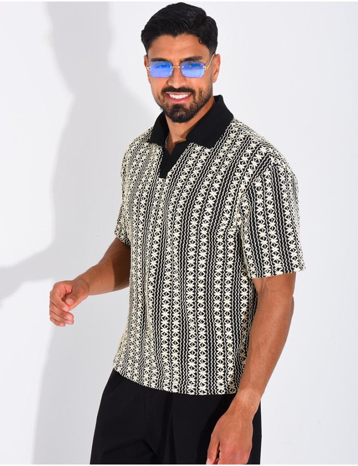 Polo à motifs