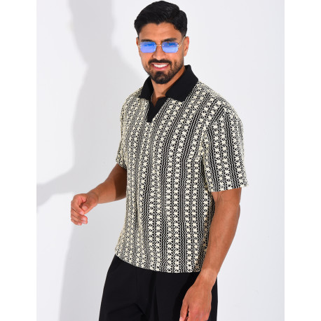 Polo à motifs