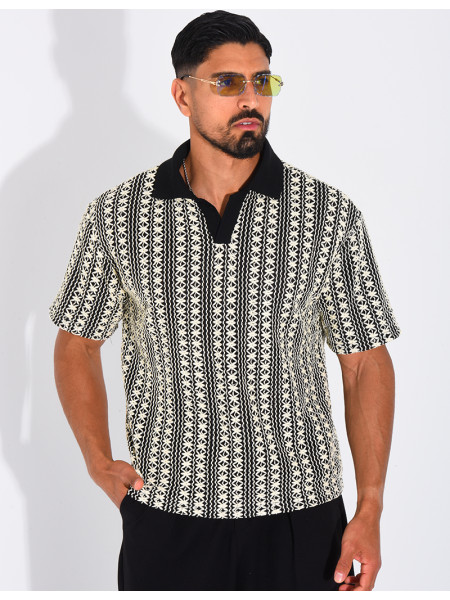 Polo à motifs