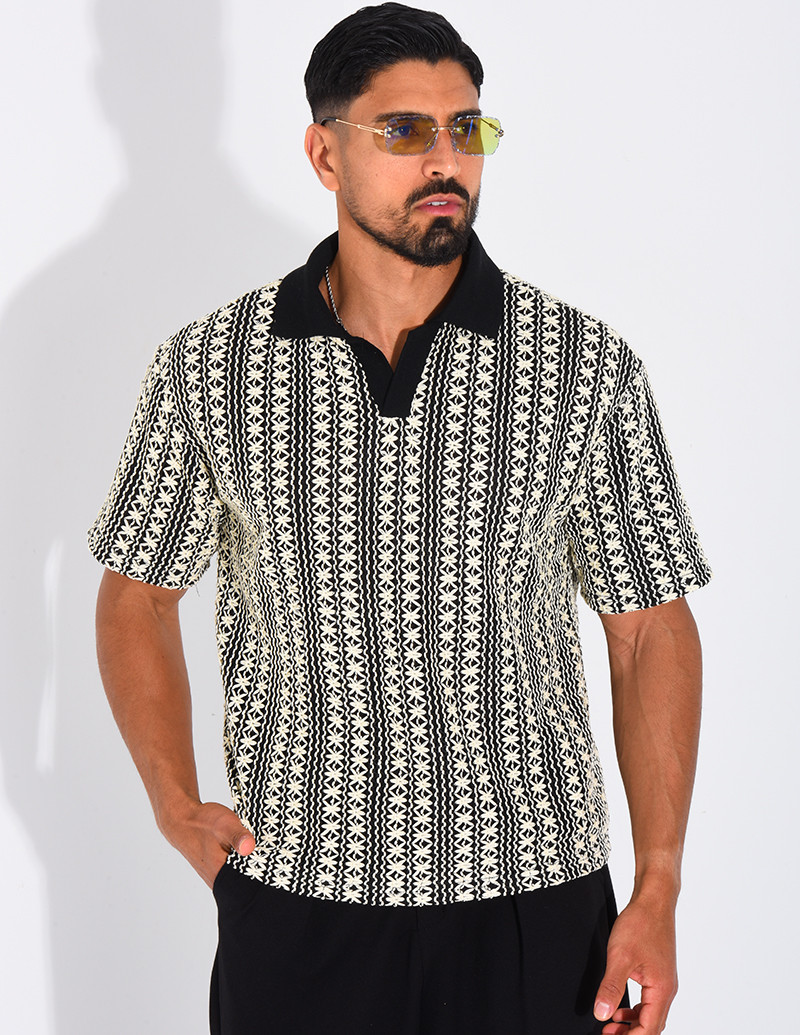 Polo à motifs
