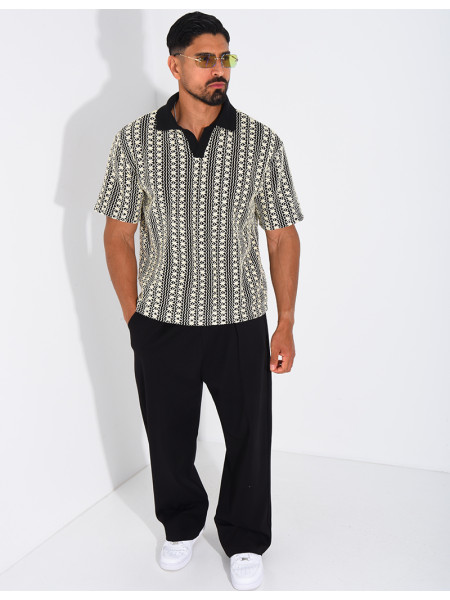 Polo à motifs